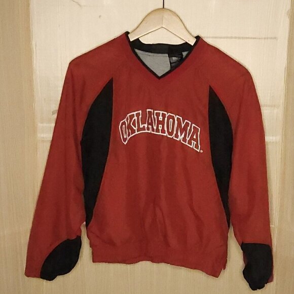 Starter Kids Maroon University Of Oklahoma Pullover Jacket Medium - Picture 1 of 8